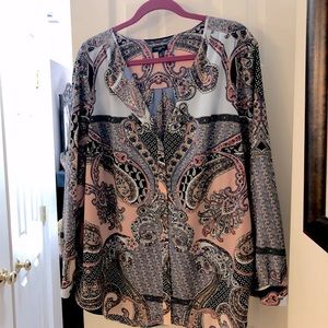 Talbot button Down blouse 2X